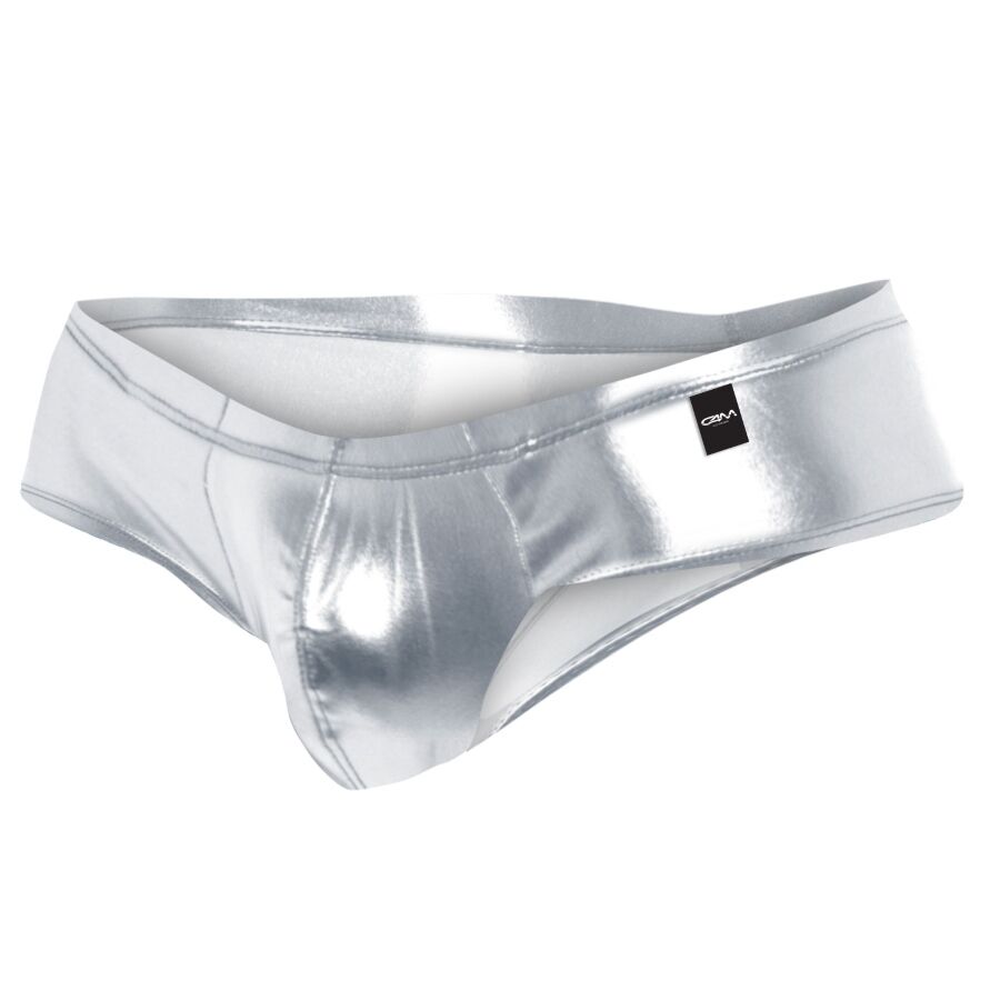 CUT4MEN - SLIP UOMO CHEEKY BRIEF SILVER L