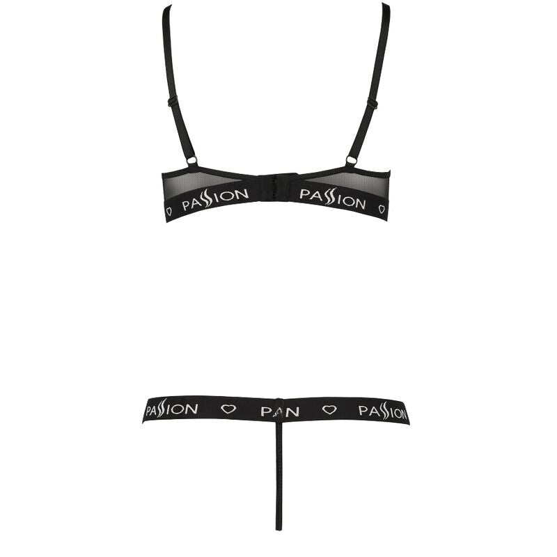 PASSION - REGGISENO E MUTANDINA SET DUE PEZZI KYOKA NERO S/M