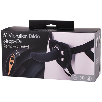 SEVEN CREATIONS - VIBRATORE  CINGHIA SULL IMBRACATURA CON DILDO 12.5 CM