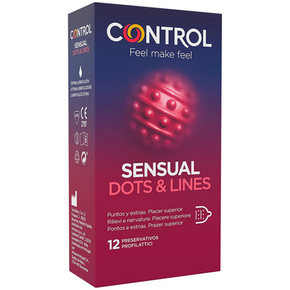 CONTROL - PRESERVATIVI PUNTI E LINEE SENSUALI PUNTI E LINEE 12 UNITÀ