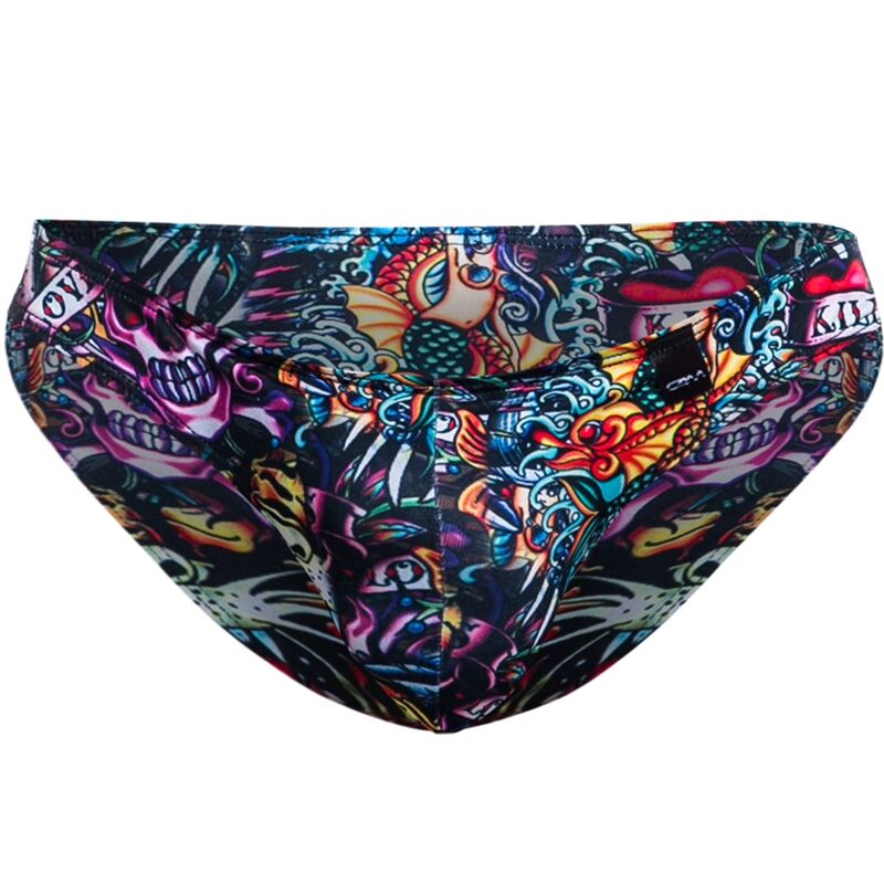 CUT4MEN - SLIP UOMO LOW RISE BRIEF TATTOO L