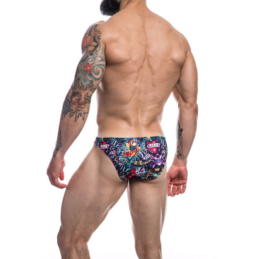 CUT4MEN - SLIP UOMO LOW RISE BRIEF TATTOO L