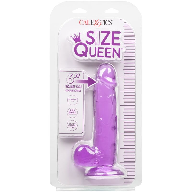 CALEXOTICS - DILDO REGINA TAGLIA VIOLA 15.3 CM