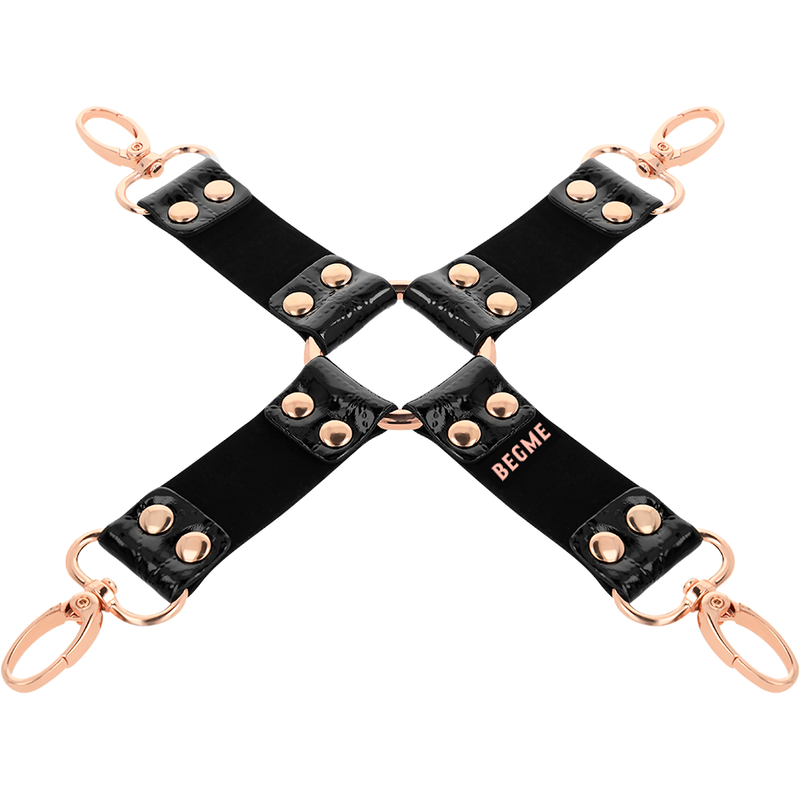 BEGME - BLACK EDITION HOG TIE IN PELLE VEGAN FETISH