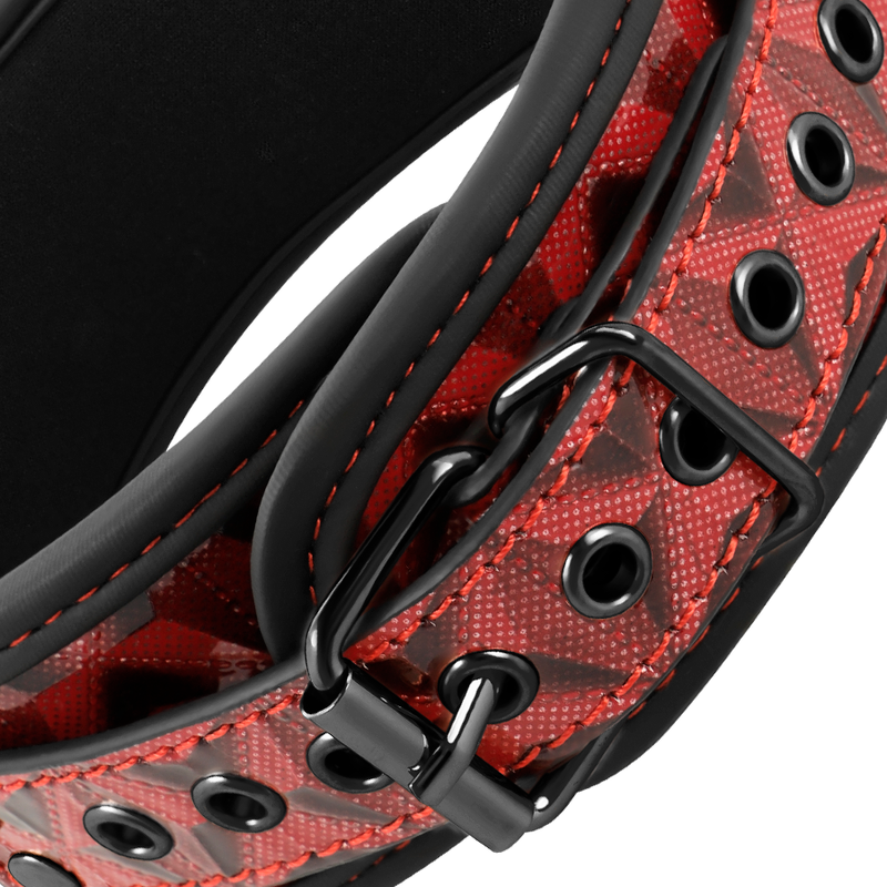 BEGME - COLLETTO RED EDITION CON MORSETTI PER CAPEZZOLI CON FODERA IN NEOPRENE