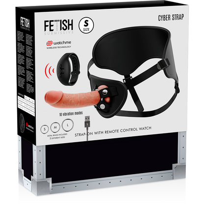 FETISH SUBMISSIVE CYBER STRAP - IMBRAGATURA CON TELECOMANDO TECNOLOGIA DILDO WATCHME S