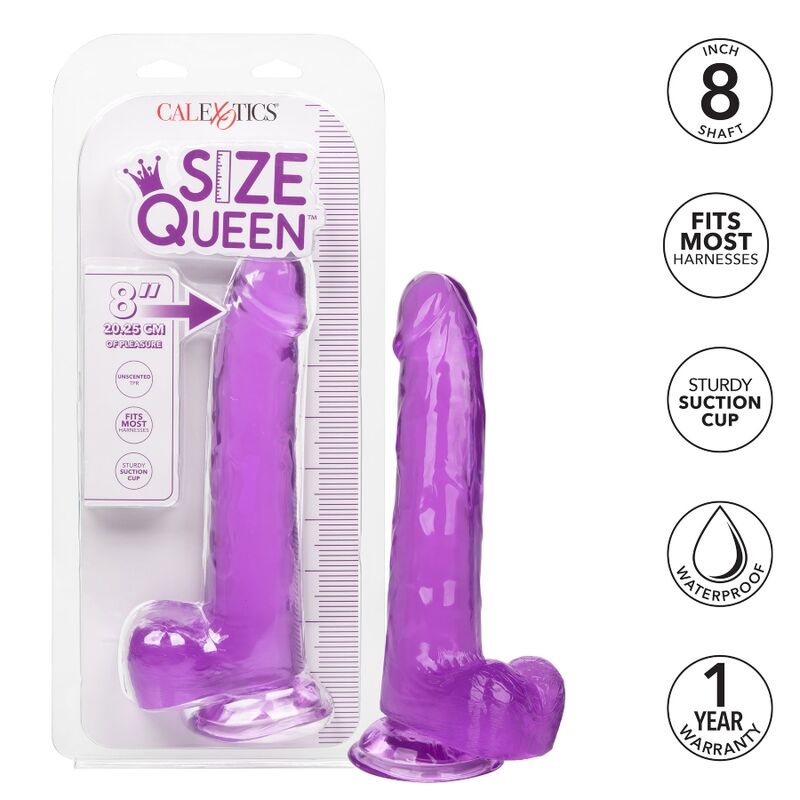 CALEXOTICS - DILDO REGINA TAGLIA VIOLA 20.3 CM