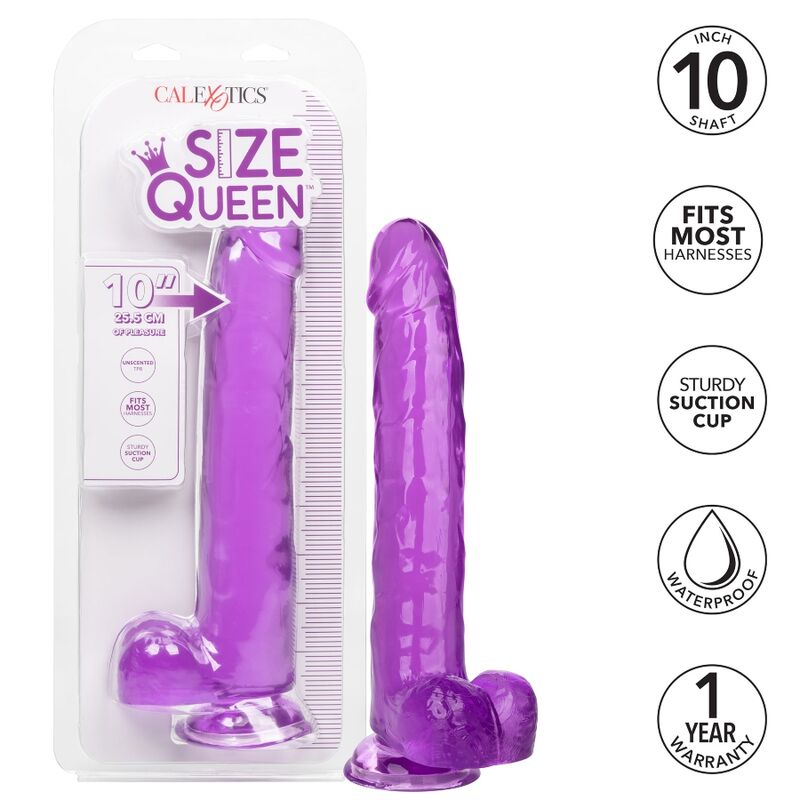 CALEXOTICS - DILDO REGINA TAGLIA VIOLA 25.5 CM