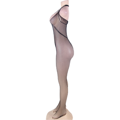 QUEEN LINGERIE - BODYSTOCKING CON SCOLLO ALLACQUA E SCHIENA APERTA S/L