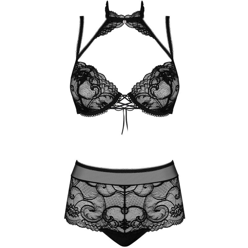 OBSESSIVE - REGGISENO E MUTANDINA ELIZENES SET DUE PEZZI S/M