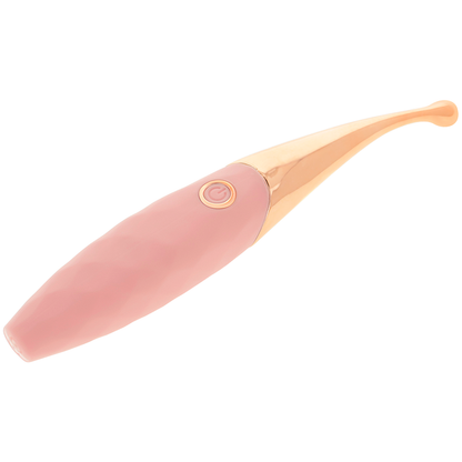 OHMAMA - STIMOLATORE CLITORIDE RICARICABILE 36 MODALITÀ ROSA-ORO ROSA