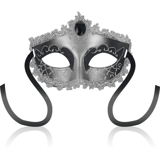 OHMAMA - MASCHERE MASCHERA NERA DIAMOND GRIGIA