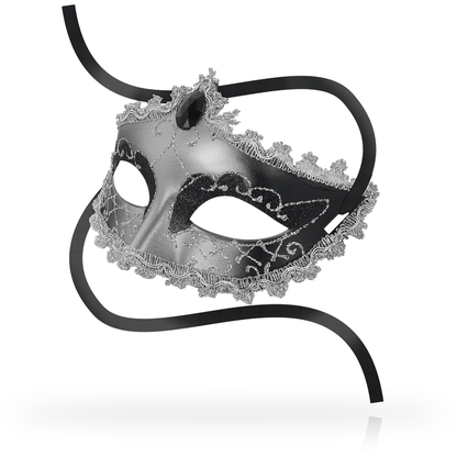 OHMAMA - MASCHERE MASCHERA NERA DIAMOND GRIGIA