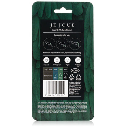 JE JOUE - ANELLO IN SILICONE VERDE - STROZZATURA MEDIA