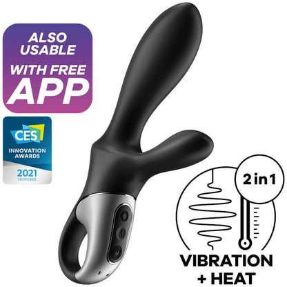 SATISFYER - HEAT CLIMAX+ APP VIBRATORE ANALE NERO