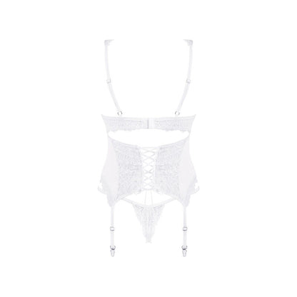 OBSESSIVE - CORSETTO E PERIZOMA AMOR BLANCO S/M