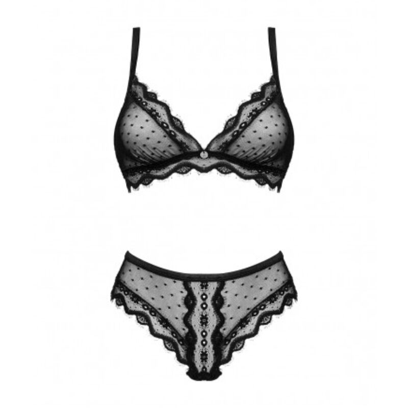 OBSESSIVE - REGGISENO E MUTANDINA MARRBEL SET DUE PEZZI L/XL