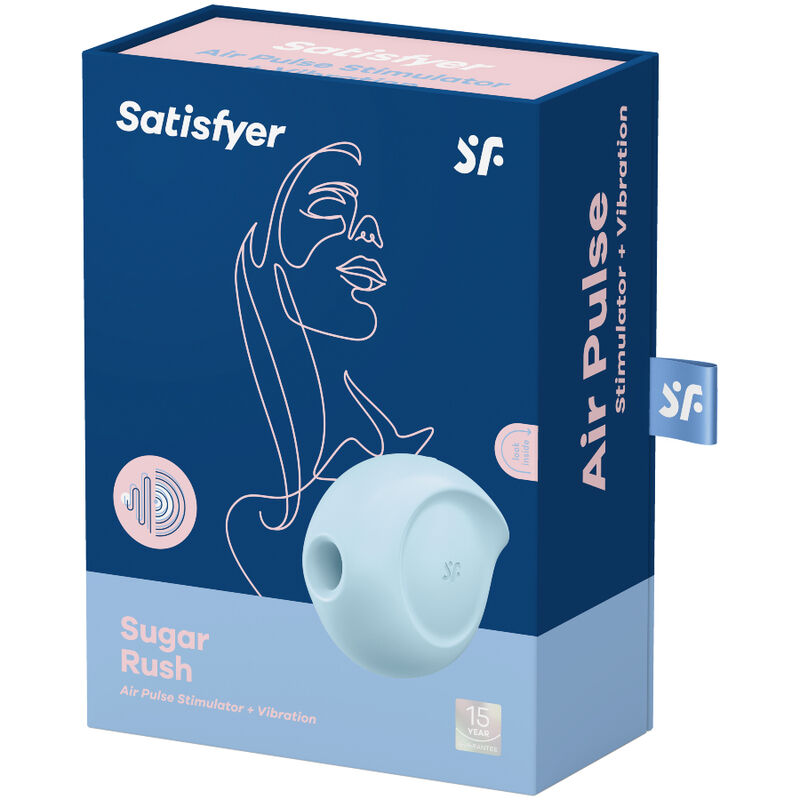 SATISFYER - STIMOLATORE DI IMPULSI D'ARIA SUGAR RUSH E VIBRATORE ROSA