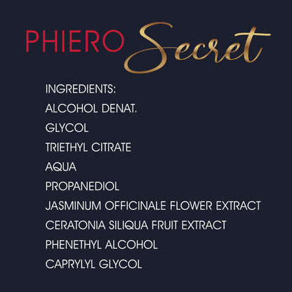 500 COSMETICS - PROFUMO PHIERO SECRET COMBINAZIONE NATURALE INODORE ORMONI SESSUALI FEMMINILI 15 ML