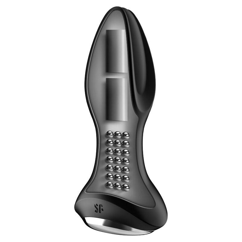 SATISFYER - ROTATOR PLUG 2+ APP VIBRANTE PLUG NERO