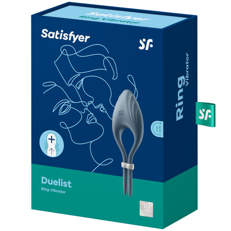 SATISFYER - ANELLO VIBRATORE DUELIST BLU