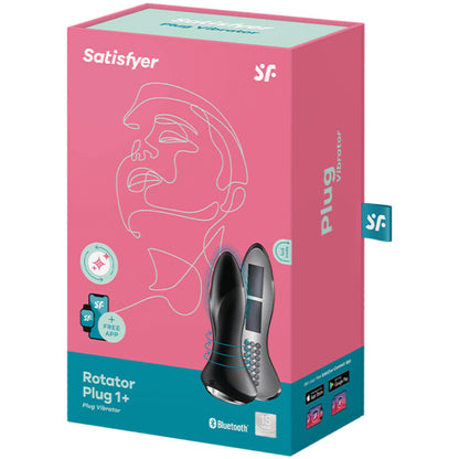 SATISFYER - ROTATOR PLUG 1+ PLUG VIBRANTE APP ROSSO