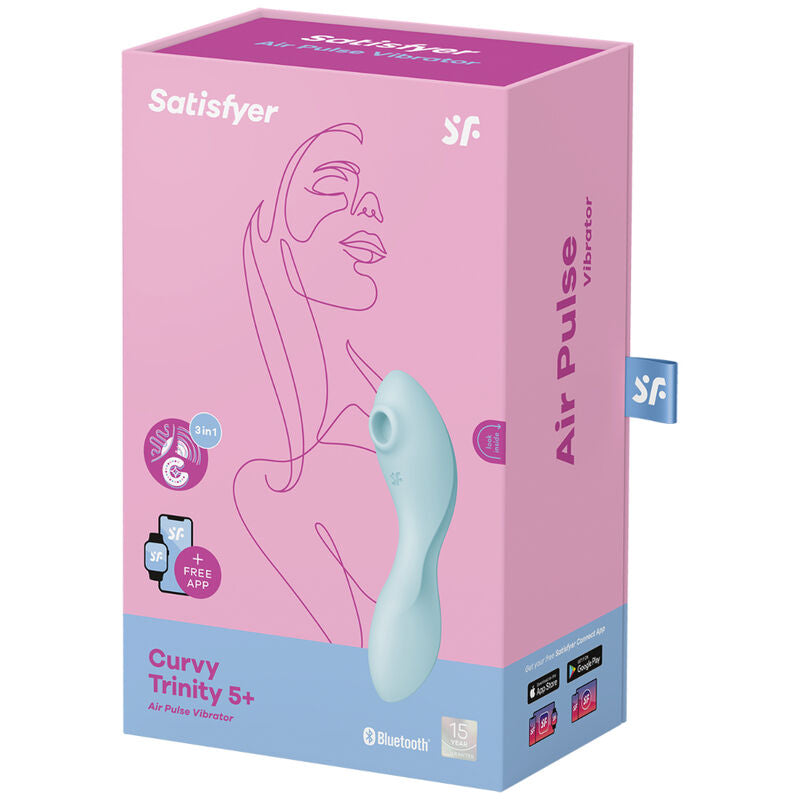 SATISFYER - STIMOLATORE A E VIBRATORE CURVY TRINITY 5 BIANCO