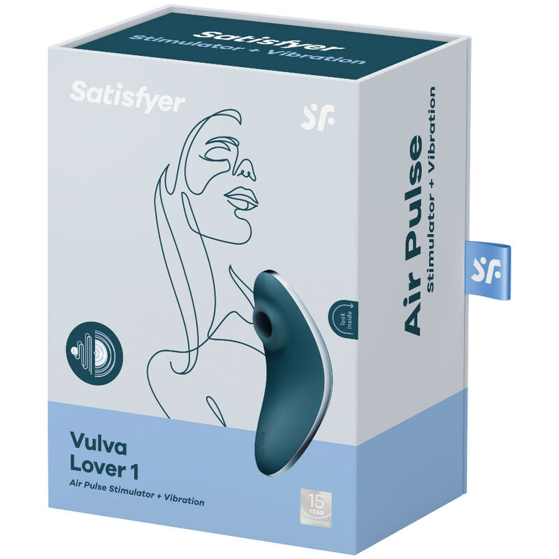 SATISFYER - VULVA LOVER 1 STIMOLATORE E VIBRATORE A IMPULSI D'ARIA VIOLA