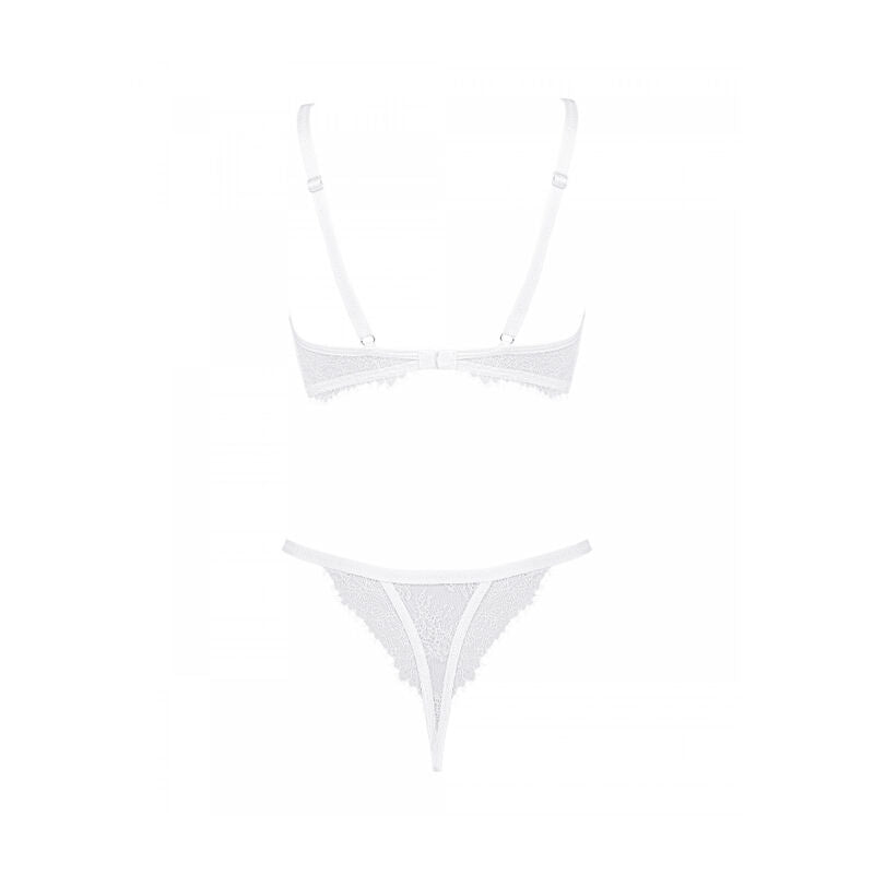 OBSESSIVE - REGGISENO E MUTANDINA BIANELLE SET DUE PEZZI L/XL