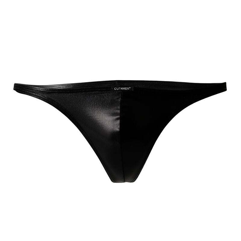 CUT4MEN - SLIP UOMO BRAZILIAN BRIEF NEGRO CUERO S