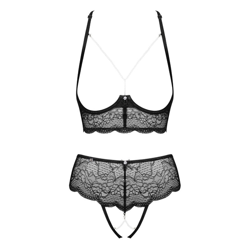 OBSESSIVE -REGGISENO E MUTANDINA  SET DUE PEZZI PEARLOVE XS/S