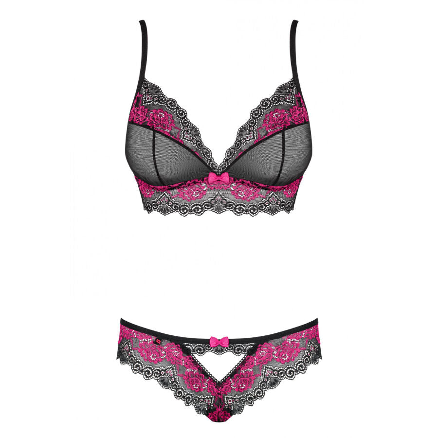 OBSESSIVE - REGGISENO E MUTANDINA TULIA SET DUE PEZZI XS/S