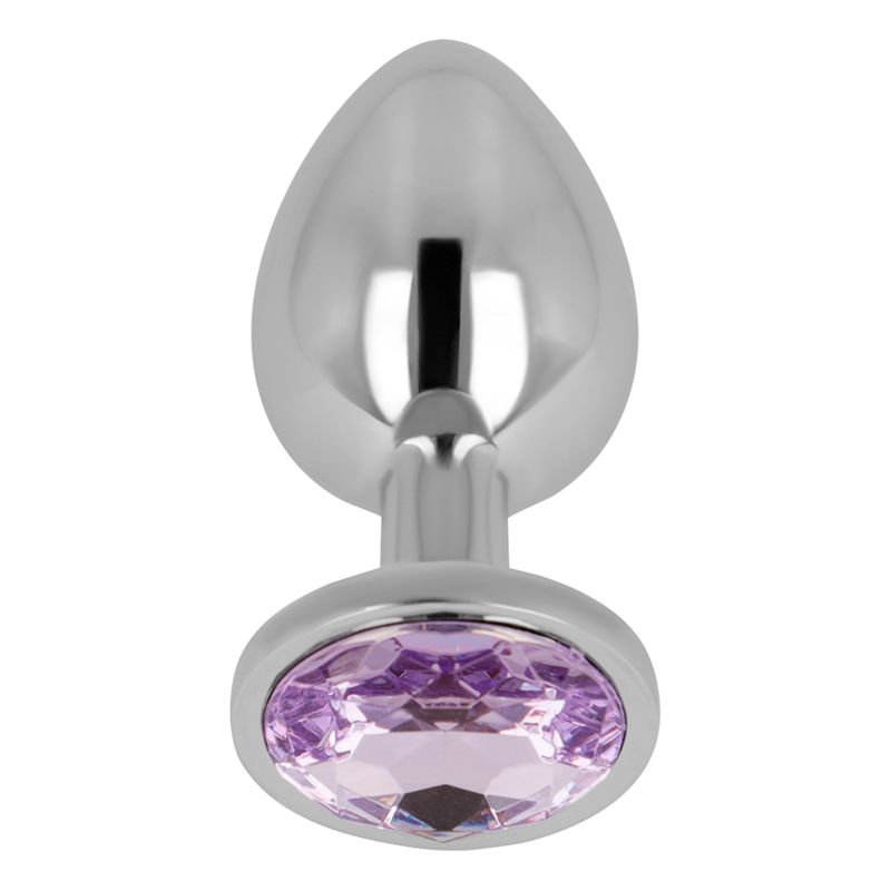 OHMAMA - PLUG ANALE CON CRISTALLO VIOLA 7 CM