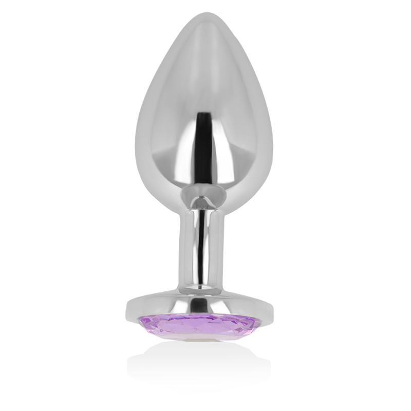 OHMAMA - PLUG ANALE CON CRISTALLO VIOLA 9 CM