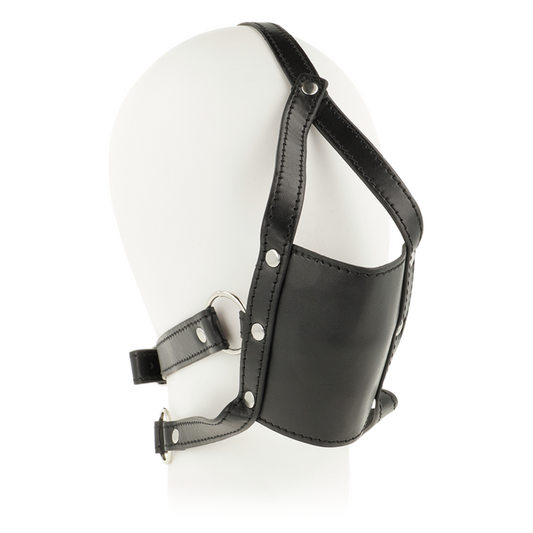 MASCHERA IMBRACATURA PER LA TESTA OHMAMA CON BALL GAG COPERTURA MUSERA