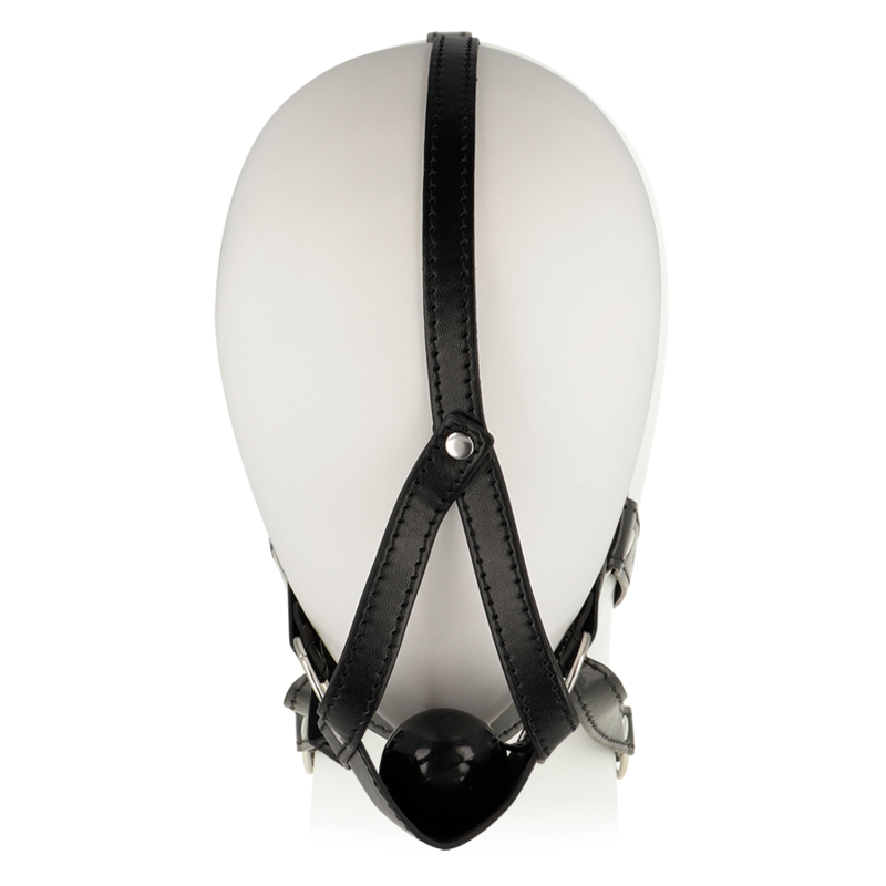 MASCHERA IMBRACATURA PER LA TESTA OHMAMA CON BALL GAG COPERTURA MUSERA