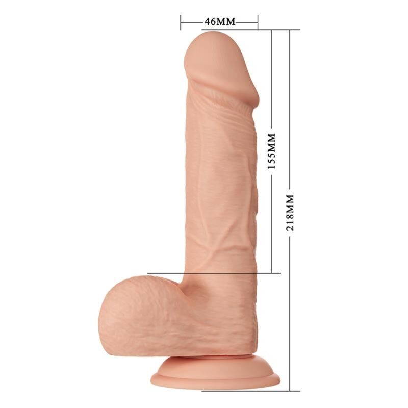 BAILE - BELLISSIMO INCONTRO DILDO REALISTICO FLESSIBILE BAHAMUT 21.8 CM NATURALE