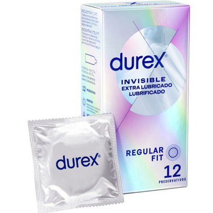 DUREX - PRESERVATIVI INVISIBILE EXTRA LUBRIFICATO 12 UNITÀ