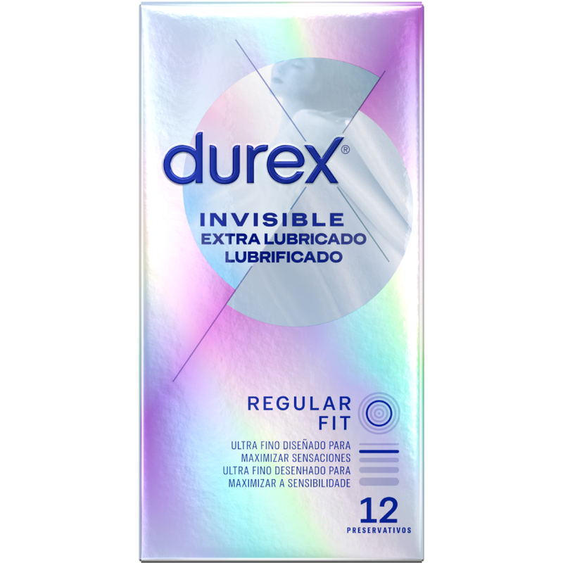 DUREX - PRESERVATIVI INVISIBILE EXTRA LUBRIFICATO 12 UNITÀ