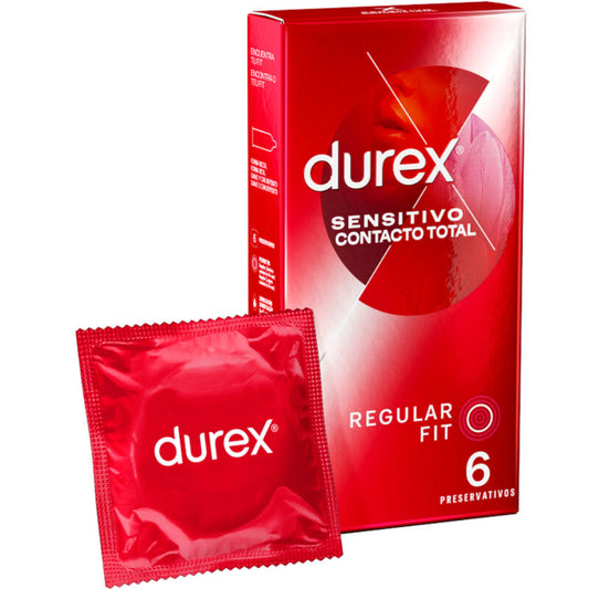 DUREX - PRESERVATIVI  CONTATTO SENSIBILE TOTALE 6 UNITÀ