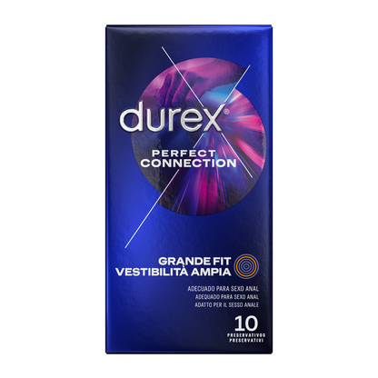 DUREX -PRESERVATIVI CONNESSIONE PERFETTA SILICONE EXTRA LUBRIFICAZIONE 10 UNITÀ