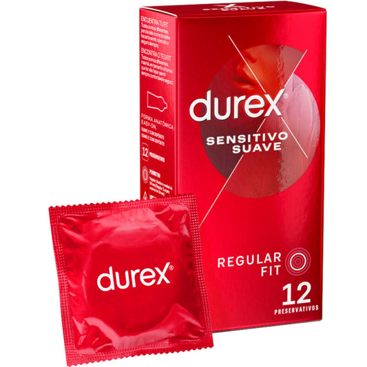 DUREX - PRESERVATIVI MORBIDO E SENSIBILE 12 UNITÀ