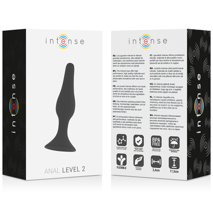 INTENSE - PLUG ANALE 2 11,5 CM NERO