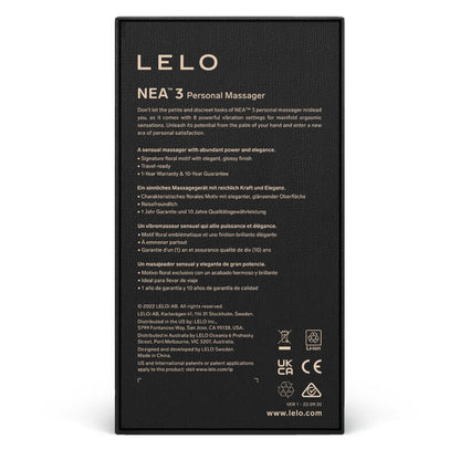 LELO - NEA 3 MASSAGGIATORE PERSONALE NERO