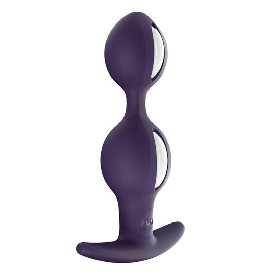 FUN FACTORY - PLUG B BALLS DUO BIANCO/VIOLA SCURO