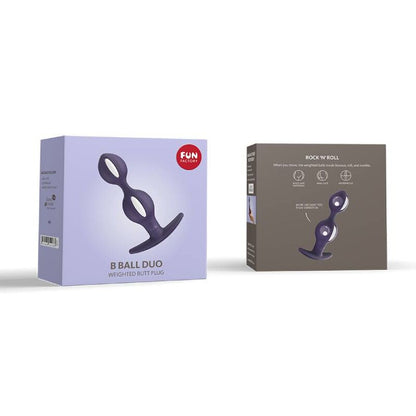 FUN FACTORY - PLUG B BALLS DUO BIANCO/VIOLA SCURO