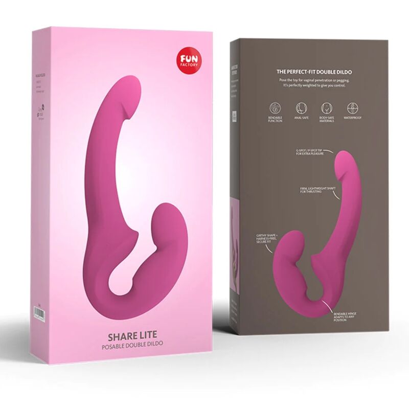 FUN FACTORY - CONDIVIDI LITE DOPPIO DILDO BLACKBERRY