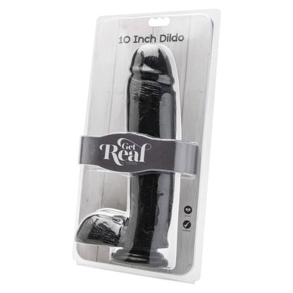 GET REAL - DILDO 25,5 CM CON SFERE NERO