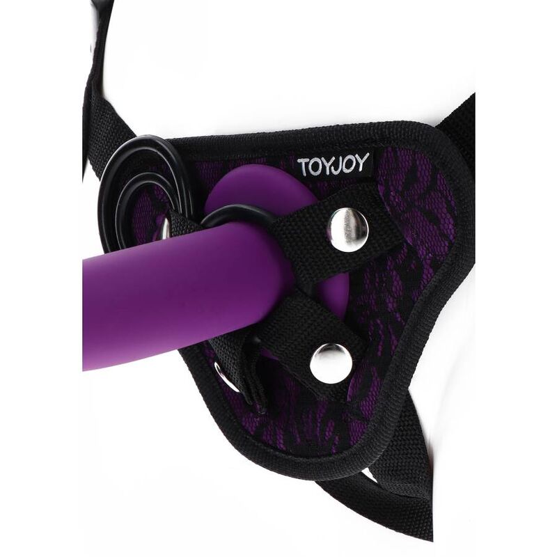 GET REAL -ACESSORIO  PER DILDO  IMBRAGATURA IN PIZZO CON CINTURINO VIOLA