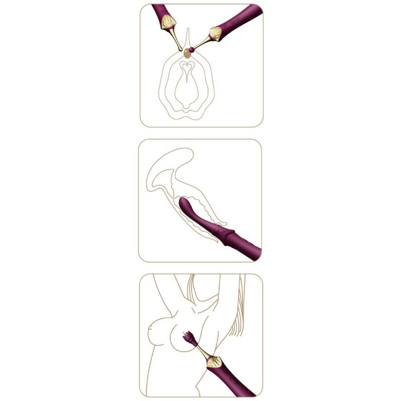 ZALO - STIMOLATORE  BESS 2 CLITORAL MASSAGER PURPLE